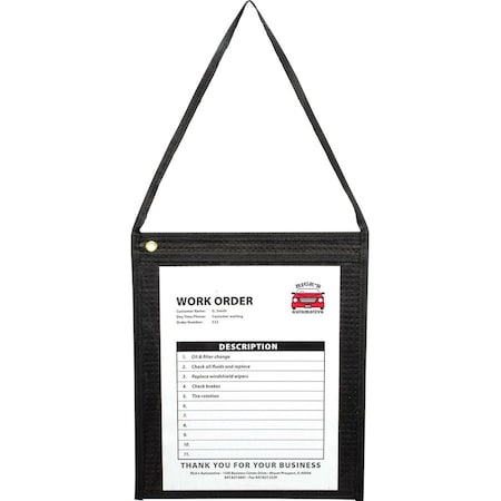C-Line Products Shop Ticket Holder, Hanging, 9"Wx12"H, 15/BX, Clear 15PK CLI74112